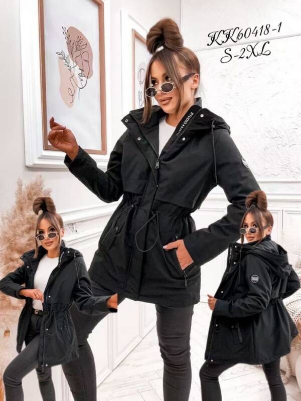 Kurtki damskie cienki Roz S-2XL, 1 Kolor Paczka 5 szt